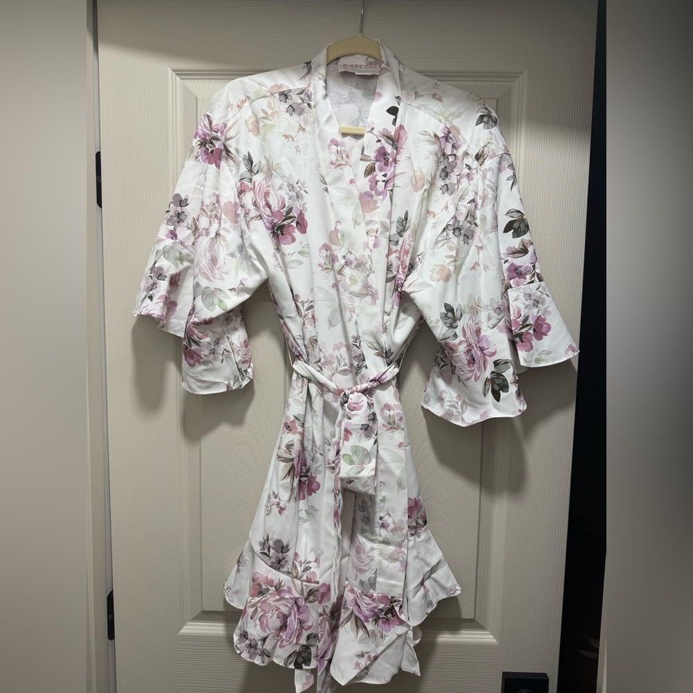 Birdy Grey Silk Robe
